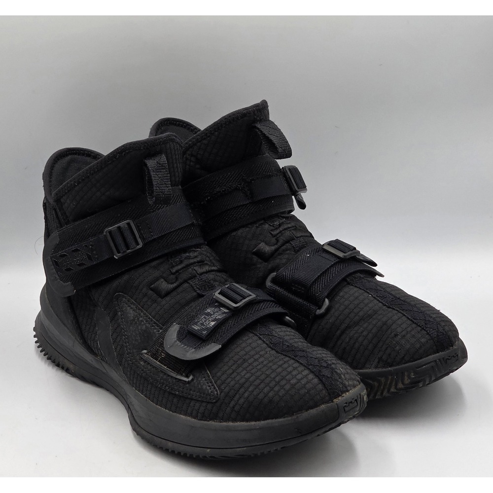 Nike Lebron Soldier 13 XIII SFG Triple Black Mens 8 AR4225-005 UK 7 EUR 41